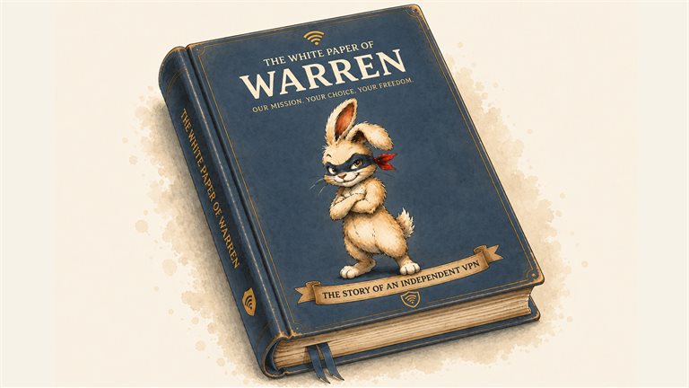 A navy hardcover book resting on a pale table, titled "Bulă's Journal", a masked rabbit with folded arms on the cover